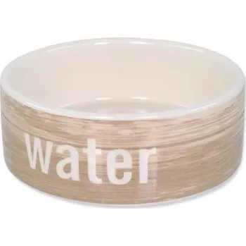 Miska pro psa Dog Fantasy Keramická miska vzor dřevo 12,5x4,5 cm 0,28 l