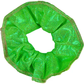 Gumička do vlasů VFstyle s hologramem zelená