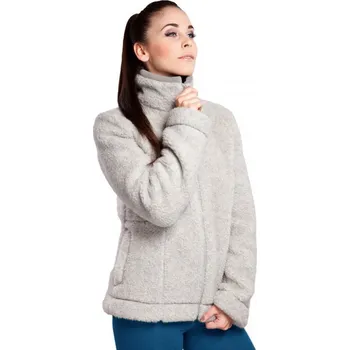 Dámská bunda z ovčí vlny Izabella světle šedá, Barevné varianty Šedá, Velikosti XS 200-100-00017