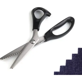 Krejčovské nůžky MGH Entlovací nůžky zoubkované s klasickou rukojetí délka 24 cm