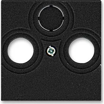 Kryt zásuvky televizní rozhlasové satelitní 5011H-A00300 63 onyx Levit ABB