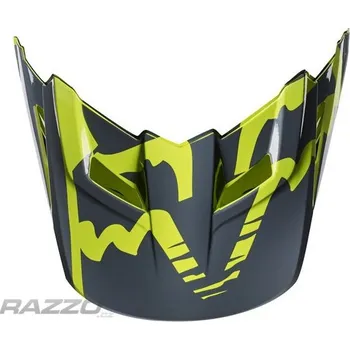 Helma na motorku Náhradní kšilt helmy FOX V1 Race Yellow 17 XL-XXL