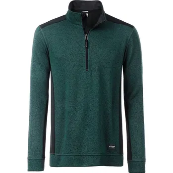 Pánská mikina COTTON Mikina MELANGE FLEECE MAN, různé barvy Velikost XXXXL green/black