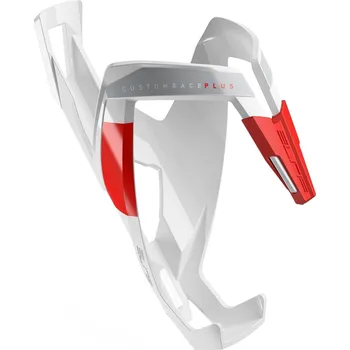 Cyklistika košík láhve ELITE CUSTOM RACE PLUS, bílo-červený