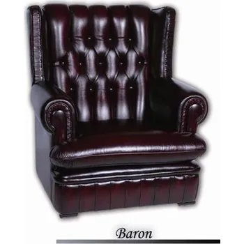 Sedací souprava Kožené křeslo BARON, zelená