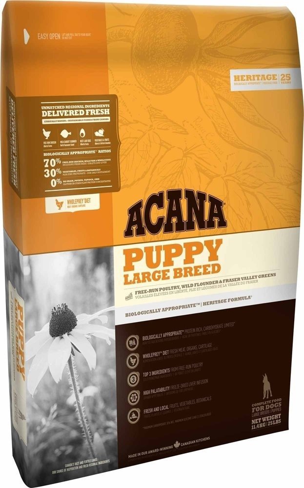 foto Krmivo pro psa Acana Heritage Dog Puppy Large Breed 11,4 kg