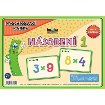 Přírodní věda Malá násobilka - procvičovací karty, 24 ks