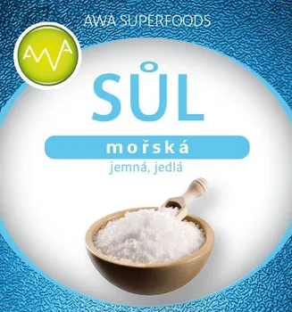 Kuchyňská sůl AWA superfoods Sůl mořská jemná jedlá 500 g