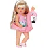 Doplněk pro panenku Zapf Creation Baby Born Souprava na plavání plameňák