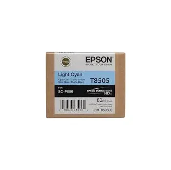 Epson T8505 světle azurová (light cyan) originální cartridge