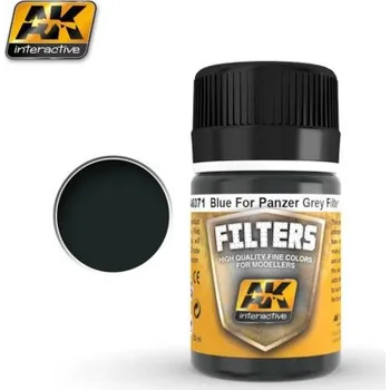 Modelářská barva Blue for Panzer Grey Filter - AK071