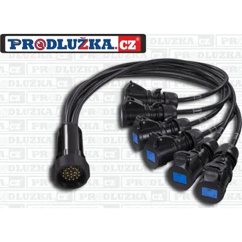 Prodlužovací kabel Prodlužka.cz Socapex "spider" vidlice 19P+N 6x spojka 230V/16A/3p M: 10 M