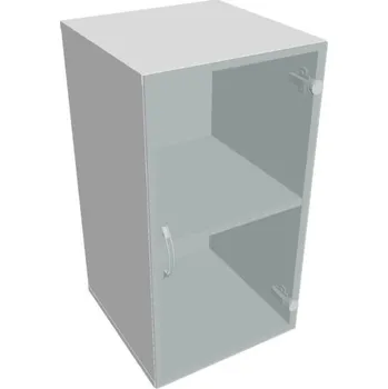 Kancelářský vozík HOBIS skříň policová dvéřová - D 2 40 02, bílá + doprava zdarma