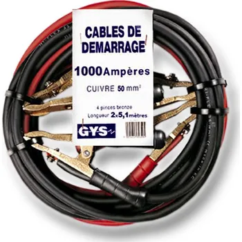 Startovací kabel GYS FRANCE Startovací kabely GYS PROFI, 1000A, 50mm, 5.1m