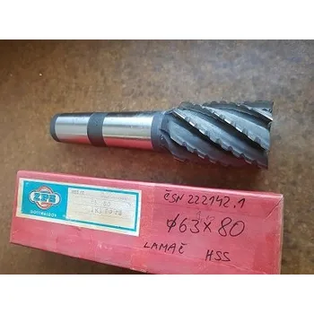 Fréza Fréza válcová polohrubozubá, HSS, kuželová stopka - 63x80 mm, F422940, 222142.1 (Morse kužel 5)