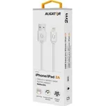 ALIGATOR 2A Lightning, bílý (white), datový kabel, datový, 2m, USB A(M), ->Lightning