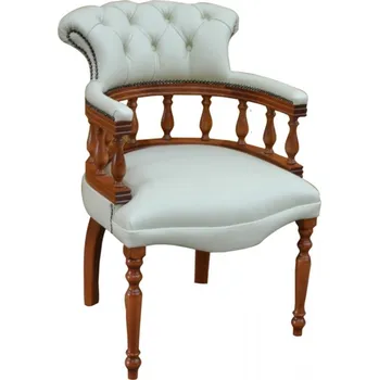 Kožená židle Captain, oranžová