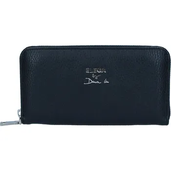 Peněženka Velká zipová peněženka Marina černá Adrie/stříbro