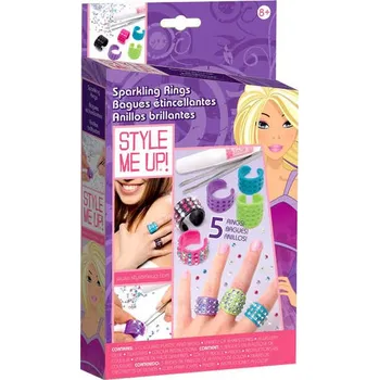 kreativní sada Wooky Style Me Up Prstýnky s kamínky