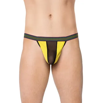 Pánské tanga SoftLine Pánská tanga 4529 žlutá + Doprava zdarma
