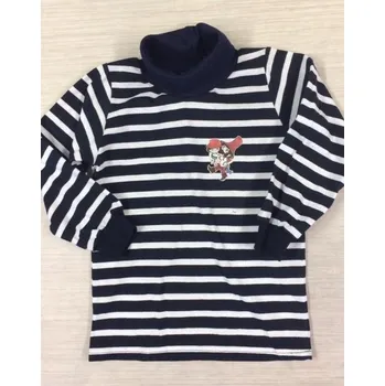 Chlapecké tričko Dětský pruhovaný rolák, velikost 152, Barva modrobílý proužek, S potiskem , nebo bez s drobným obrázkem