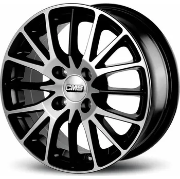 Alu kolo Alu disk CMS C17 5x15, 4x100, 67.1, ET38 Diamond Matt Black