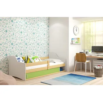 Postel ImportWorld Dětská postel Nika 1 80x160 - 1 osoba - Borovice, Zelená
