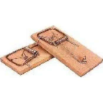 Chov hospodářského zvířete Past na krysy dřevěná s pružinou klasická