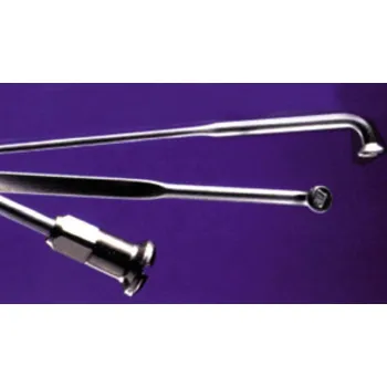 Drát výpletu kola Buchel M 2x296 mm nerez + poniklovaný nipl 12mm (Drát výpletu kola Buchel M 2x296 mm nerez + poniklovaný nipl 12mm)