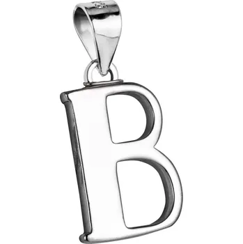 Přívěsek Stříbrný přívěsek - písmeno B