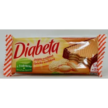 Diabeta oplatka arašídová polomáč. 32g