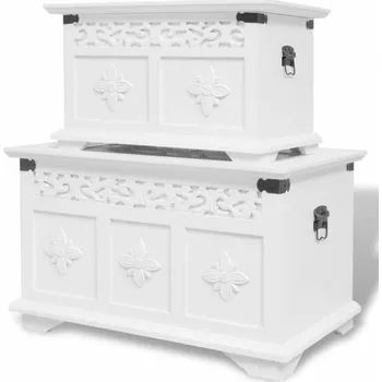 Truhla Vidaxl 244360 2 ks bílé