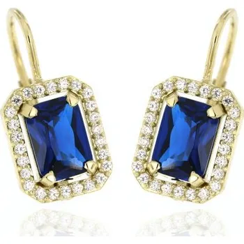 Náušnice Zlatnictví U Kostela Zlaté dámské náušnice se spinelem a zirkony 214 477119490