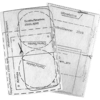 Filtr do vysavače Univerzální filtry pro vysavače ELECTROLUX ZUSG 3900 až 3990 Ultra Silencer Green 2ks s nákresy