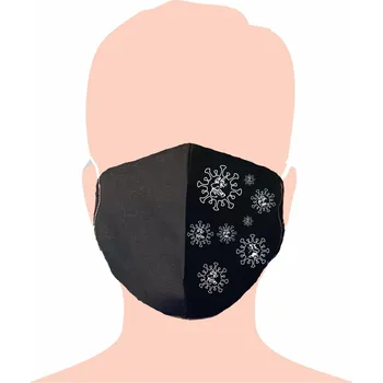 rouška Ochranná rouška - Covid , Barva látky černá