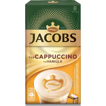 Káva Jacobs Cappuccino Vanilla instantní 8 x 15 g