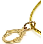 Zlatý přívěsek - malé písmeno "O"