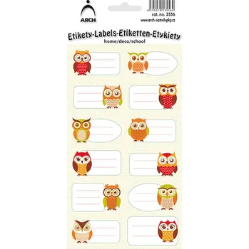 Speciální papír Samolepky etikety dekorační Sovy 951063
