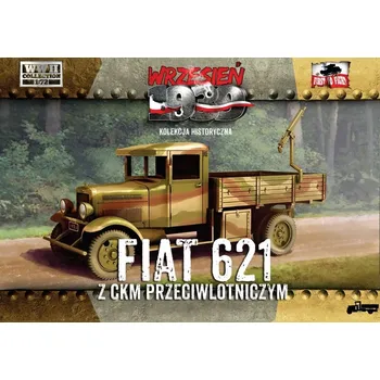 Plastikový model First To Fight 1/72 Polish Fiat 621 w/ anti-aircraft machine gun