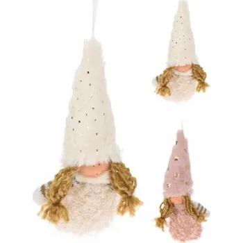 Vánoce M.A.T. dekorace vánoční DÍVKA závěsná 20cm mix