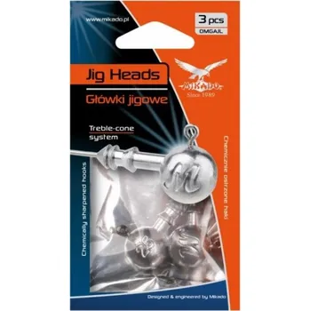3ks - Balení Jigových Hlaviček Mikado 20gr Velikost 8/0