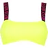 Dámské plavky Calvin Klein Intense Power Bandeau neonově žluté, XS