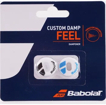 Tenisový vibrastop Tenisové vibrastopy Babolat Custom Damp X2, white/blue BABOLAT