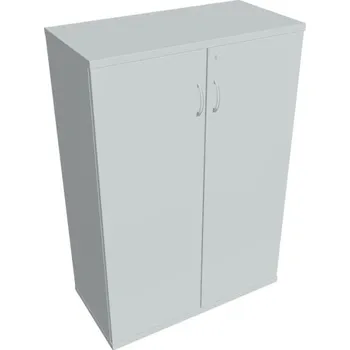 Kancelářský vozík HOBIS kancelářská policová skříň - SZ 3 80 01, zámek Huwill, šedá + doprava zdarma