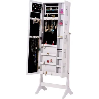 Zrcadlo Tempo Kondela Canini zrcadlo se šperkovnicí bílé