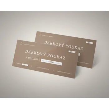 Dárková krabička Dárkový poukaz 500,- Kč, Tištěný poukaz (200,- Kč)
