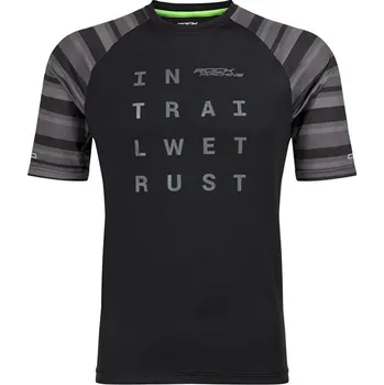 cyklistický dres dres ROCK MACHINE Enduro černo/šedý