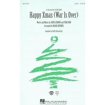 Happy Xmas (War Is Over) / SATB + piano/chords