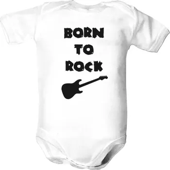 Kojenecký body Dětské body s potiskem Born to rock dětské