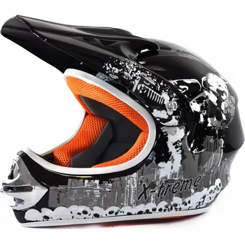 Helma na motorku Dětská helma Xtreme - Černá S